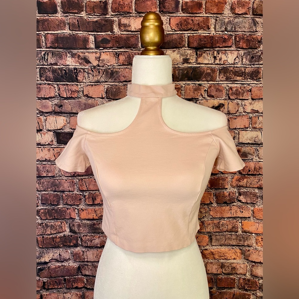 Light Pink Bandeau Top with Straps